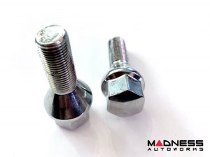 Jeep Renegade Lug Bolt Set - Set of 20 - M12x1.25 - 60° Cone Seat - Silver Jeep Renegade Lug Bolt Set - Set of 20 - M12x1.25 - 60° Cone Seat - Silver